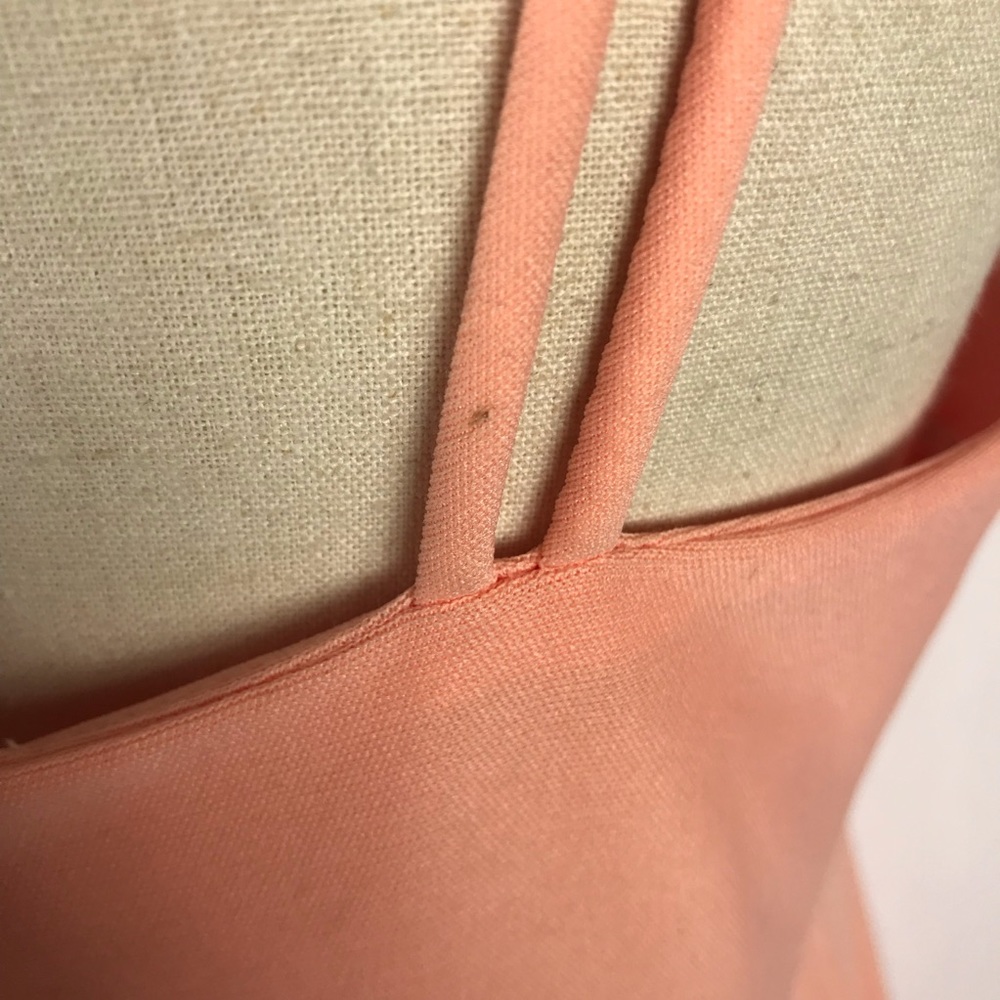 💕 Peachy Vintage Cocktail Dress | Maxi - Picture 5 of 8